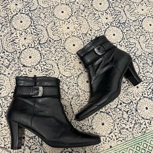 Vintage A2 by Aerosoles "Cinch of Luck" Buckle Ankle Boots – Size 7.5